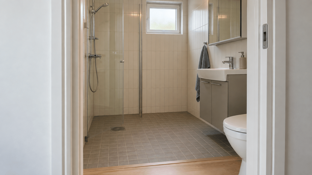 AI-generated image of a typical bathroom