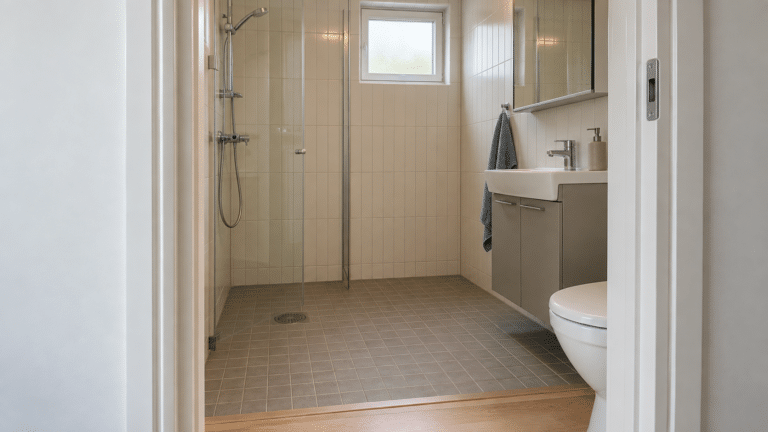 AI-generated image of a typical bathroom